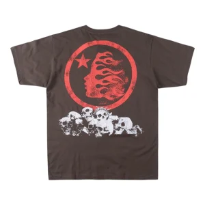 Hellstar Studios Spiked Skull Graphic T-shirt