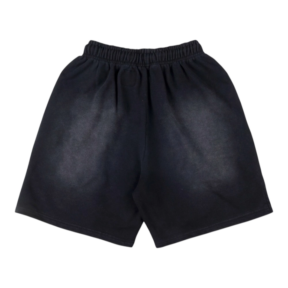Hellstar Studios Sports Flame Washed Casual Shorts