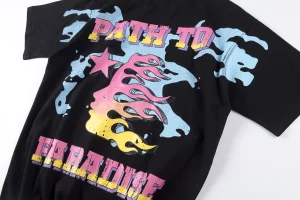Hellstar University Graffiti Flame Print T-shirt13