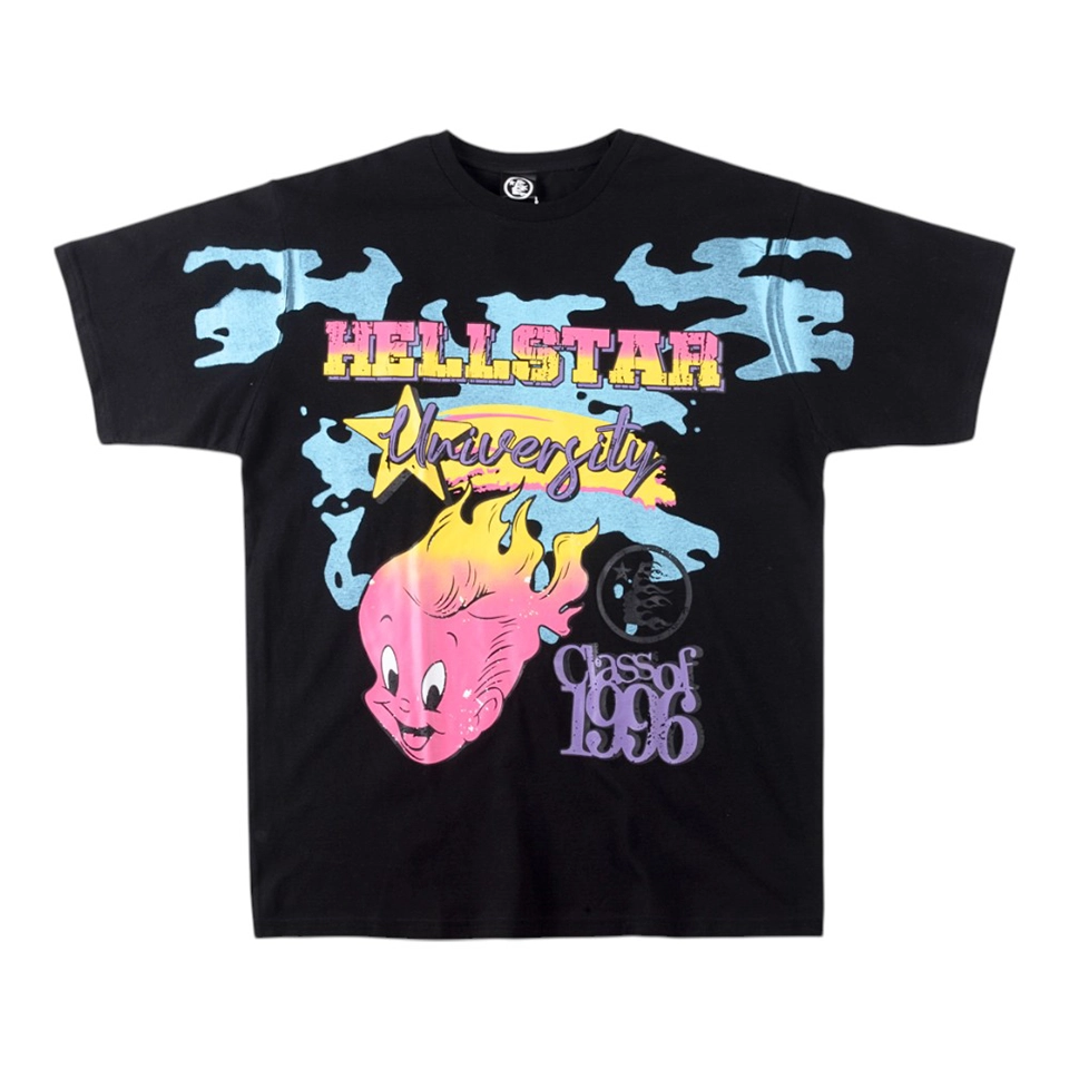 Hellstar University Graffiti Flame Print T-shirt
