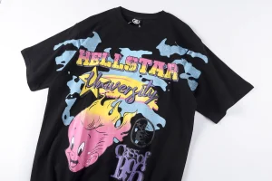 Hellstar University Graffiti Flame Print T-shirt9