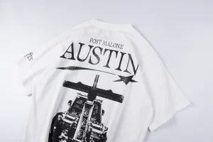 Hellstar x Post Malone Austin Flame Truck Graphic T-shirt3