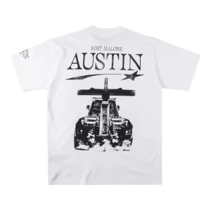 Hellstar x Post Malone Austin Flame Truck Graphic T-shirt