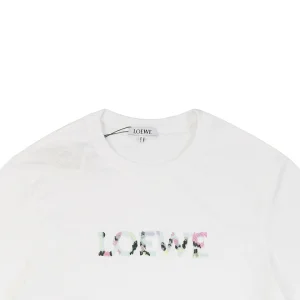 L Gradient Letter Embroidery T-shirt