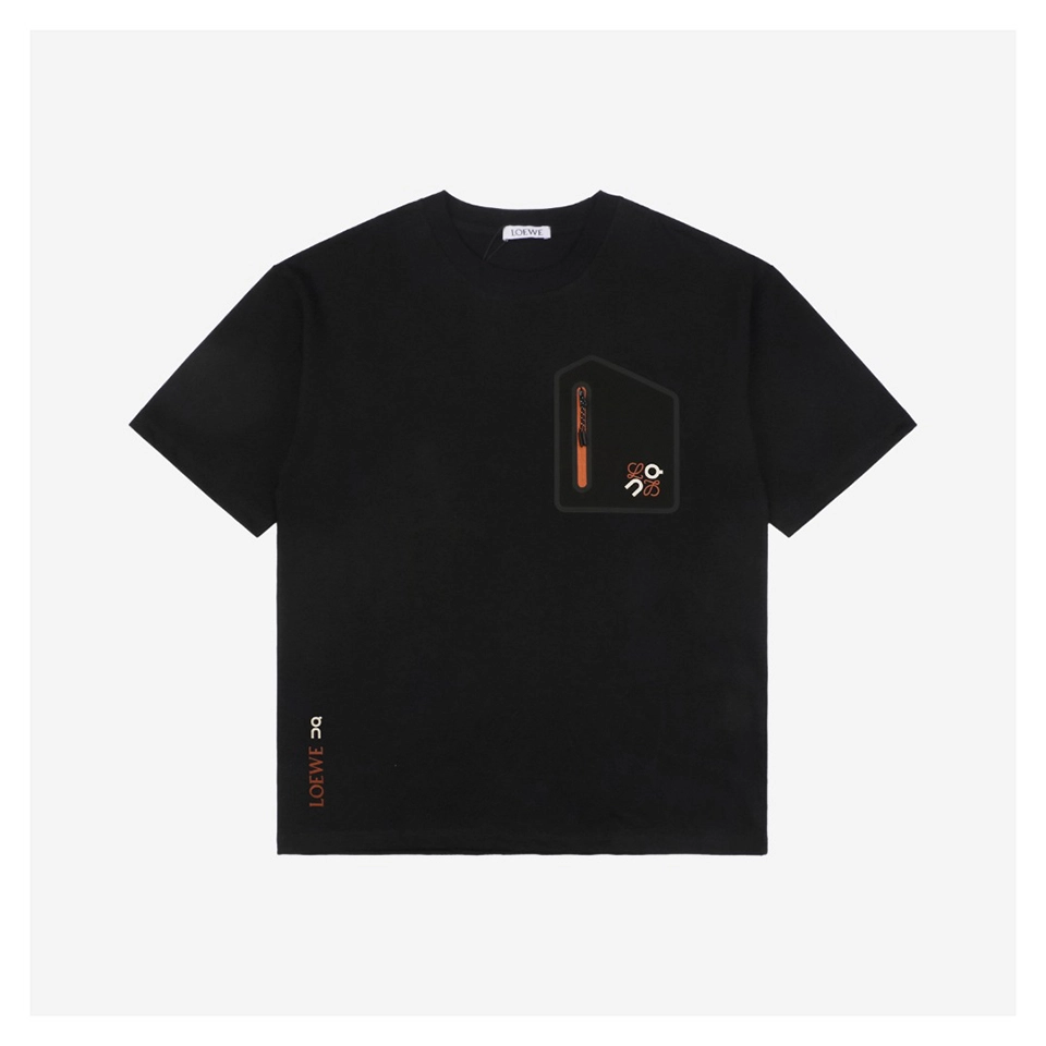 L ON Co-Brand Letter Logo Silicone T-shirt
