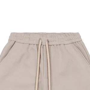 L Silicone Anagram Terry Logo Shorts Beige