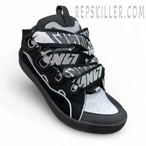 Lanvin Curb Sneakers ‘Black White Floral Laces’2.jpg