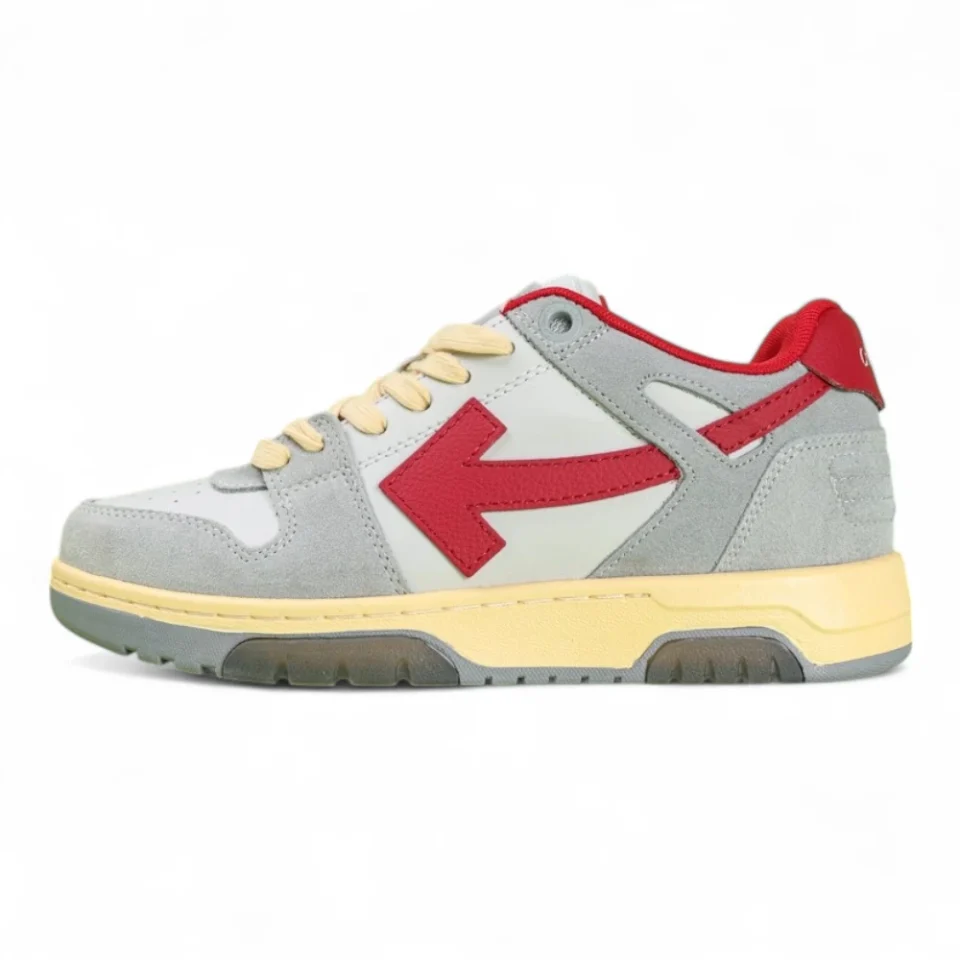 Off-White Out of Office Low 'Light Grey Red'