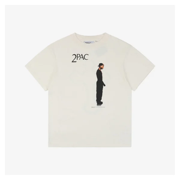 Saint Michael 2PAC Cross Portrait Print T-shirt