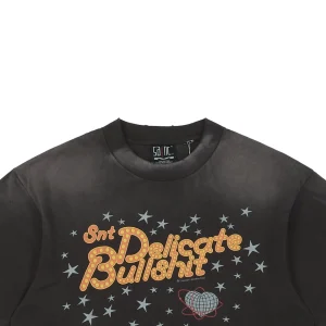 Saint Michael “Delicate Bullshit” Star Print Distressed T-shirt