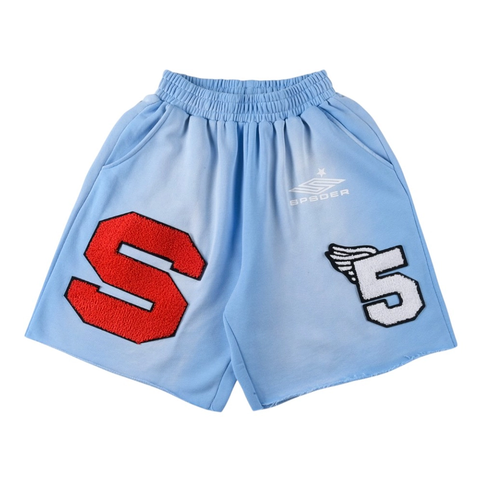 Sp5der 555555 Cut Sweatshirt Shorts Blue