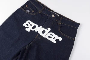 Sp5der 555555 Denim Unisex Casual Shorts11