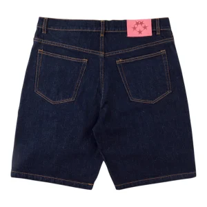 Sp5der 555555 Denim Unisex Casual Shorts White
