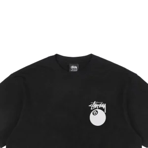 Stussy 8 Ball Logo Print T-shirt Black