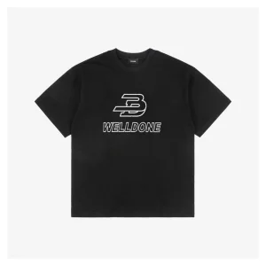We11done Broken Letter Logo Print T-shirt