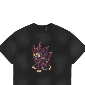 We11done Neon Little Monster Print T-shirt