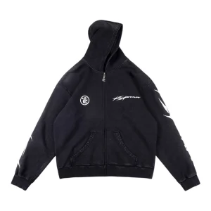 Hellstar Studios Vintage Logo Graphic Washed Hoodie