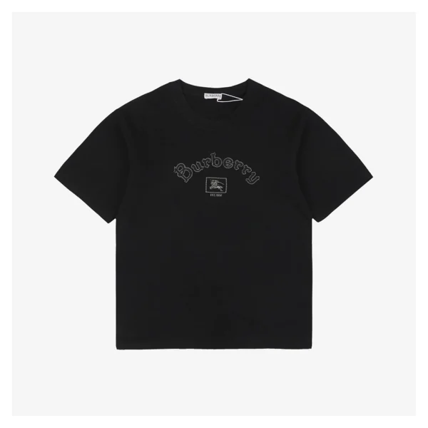 BBry Half-Arch Embroidered Equestrian Logo T-shirt Black