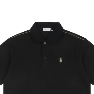 BBry Shield Logo Embroidery Polo T-shirt Black