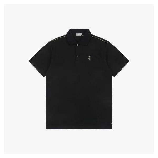 BBry Shield Logo Embroidery Polo T-shirt Black