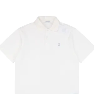 BBry Shield Logo Embroidery Polo T-shirt White