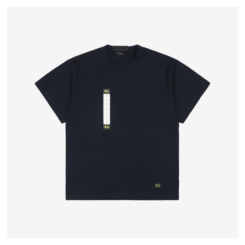 Balenciaga Circular Size Tag Print T-shirt