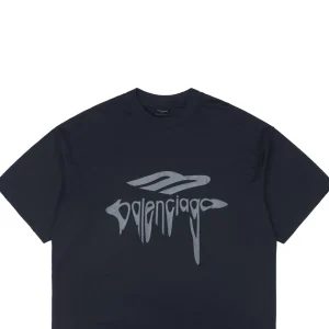 Balenciaga Graffiti Melted Logo Print T-shirt