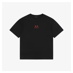 Balenciaga Heart Logo Paris T-shirt Black