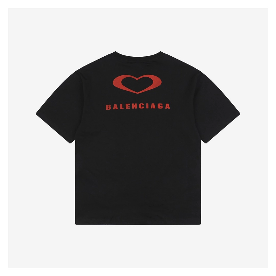 Balenciaga Heart Logo Paris T-shirt