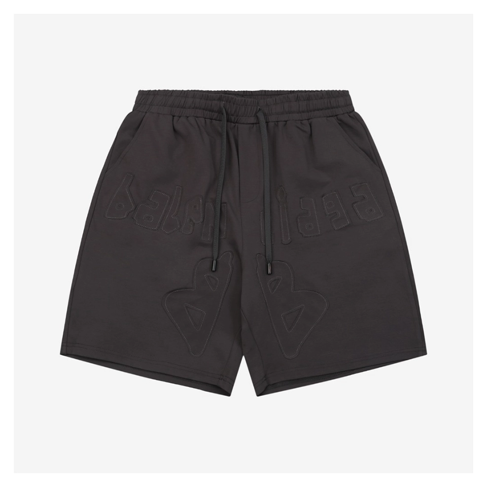 Balenciaga Letter Patch Embroidered Shorts