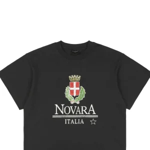 Balenciaga Novara Italia Emblem Cracked Print T-shirt