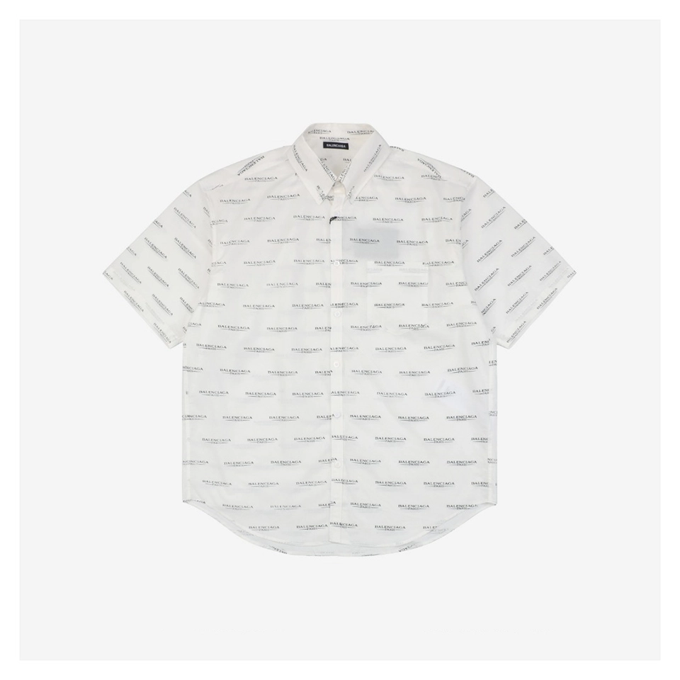 Balenciaga Paris Exclusive Allover Logo T-Shirt