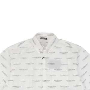 Balenciaga Paris Exclusive Allover Logo T-Shirt
