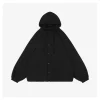 Balenciaga Red Tape Logo Hooded Jacket