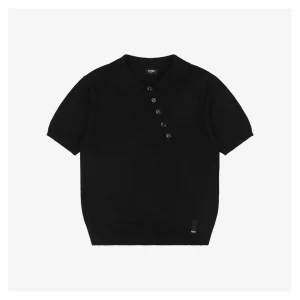 F Polo Diagonal Button T-shirt