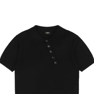 F Polo Diagonal Button T-shirt
