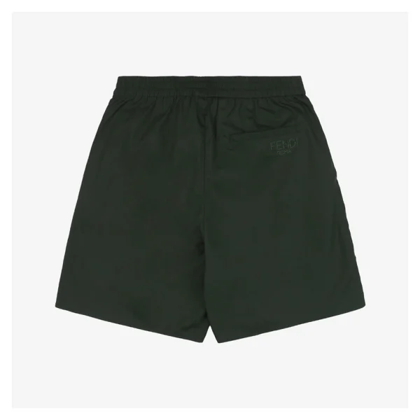 F Solid Color Bermuda Shorts Green