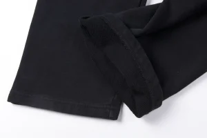 Hellstar Black Flame Graphic Pants1