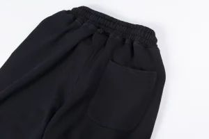 Hellstar Black Flame Graphic Pants4