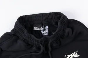 Hellstar Black Flame Graphic Pants7