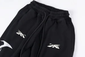 Hellstar Black Flame Graphic Pants9