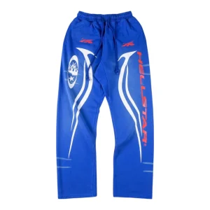 Hellstar Blue Racing Graphic Pants