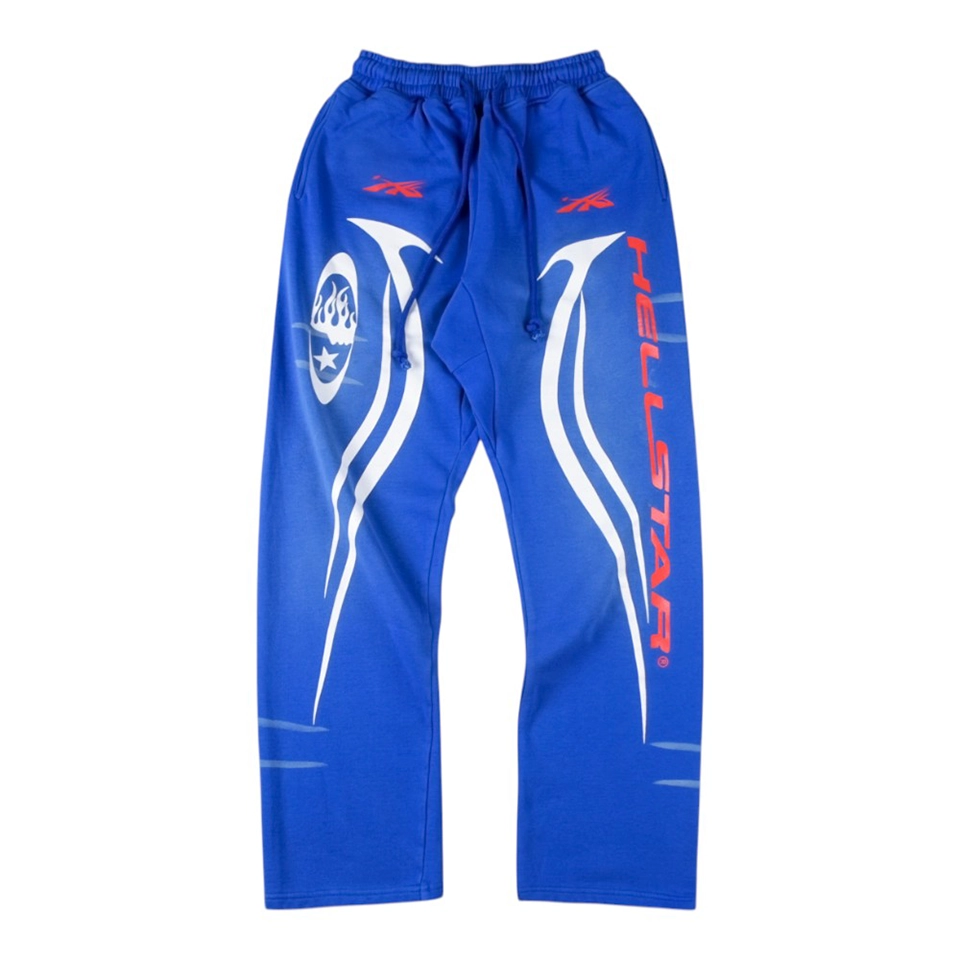 Hellstar Blue Racing Graphic Pants
