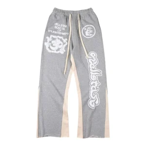 Hellstar Enlightenment Graphic Contrast Grey Pants
