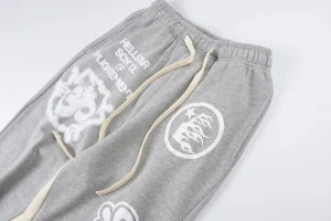 Hellstar Enlightenment Graphic Contrast Grey Pants7