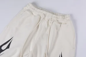 Hellstar Flame Graphic Cream Pants1