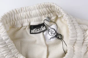 Hellstar Flame Graphic Cream Pants2
