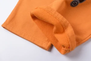 Hellstar Flame Logo Orange Pants3