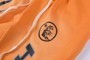 Hellstar Flame Logo Orange Pants9