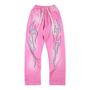 Hellstar Flame Pink Graphic Sweatpants